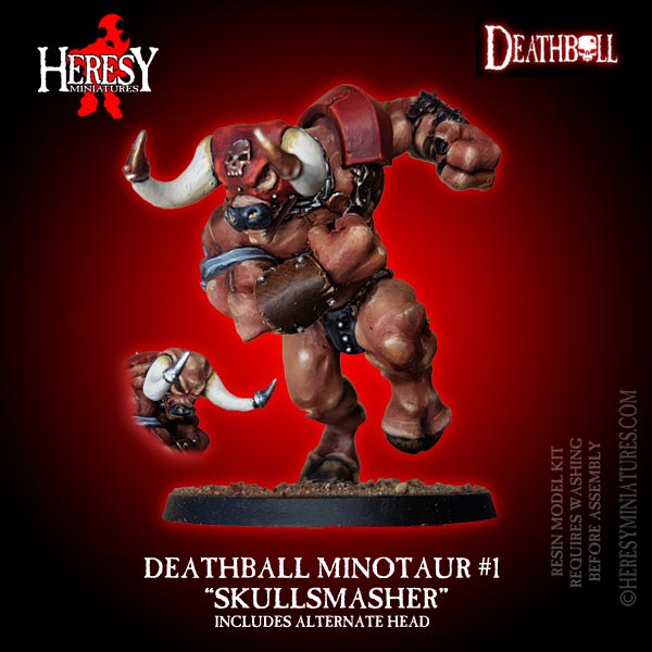 DEATHBALL RESIN SKULLSMASHER MINOTAUR DEATHBALL RESIN SKULLSMASHER MINOTAUR