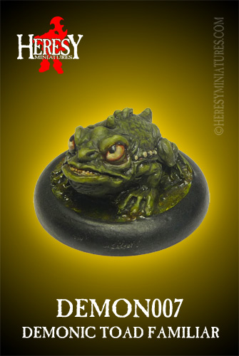 Demonic Familiar: Toad [RESIN} Demonic Familiar: Toad [RESIN}