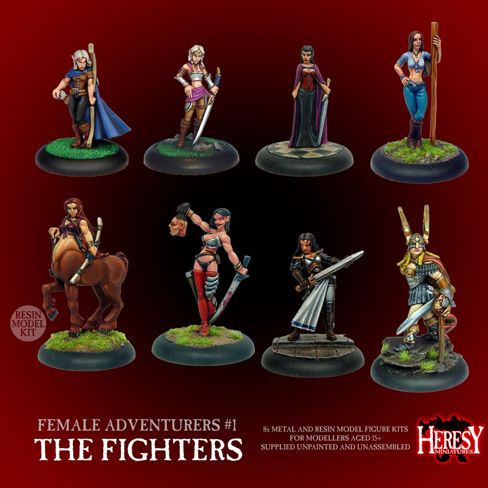 Female Adventurers Pack #1 - The Fighters (8 Figures) Female Adventurers Pack #1 - The Fighters (8 Figures)
