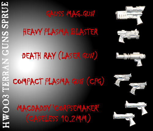 Terran Guns Sprue Terran Guns Sprue
