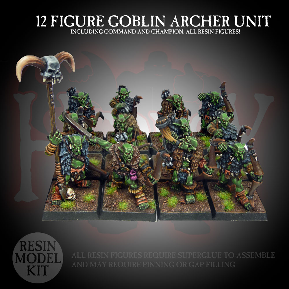 RESIN Goblin Archer Unit (12 FIGURES) RESIN Goblin Archer Unit (12 FIGURES)