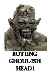 Spare Heads - Rotting Ghoulish heads