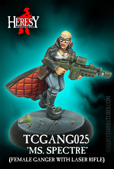 Ms. Spectre (Female ganger with laser rifle) Ms. Spectre (Female ganger with laser rifle)