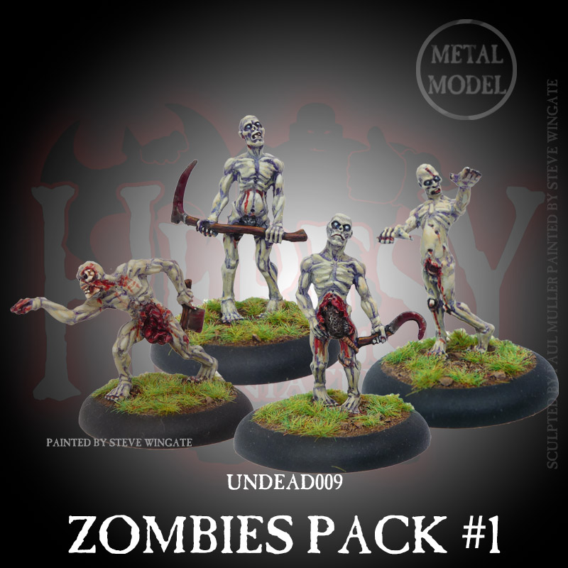 Zombies Pack #1 (4 figures) Zombies Pack #1 (4 figures)