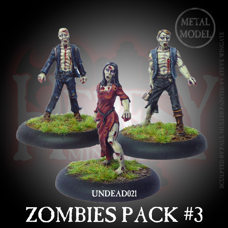 Zombies Pack #3 (3 figures) [METAL]