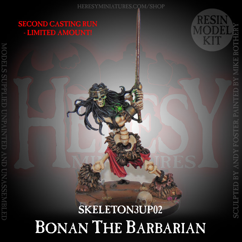 Skeleton 3-Up #2 - Skeleton Barbarian MASTER CASTING 2ND RUN Skeleton 3-Up #2 - Skeleton Barbarian MASTER CASTING 2ND RUN