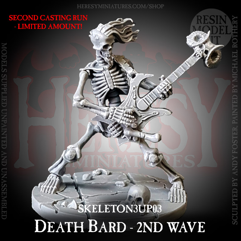 Skeleton 3-Up #3: Death Bard MASTER CASTING - 2nd RUN Skeleton 3-Up #3: Death Bard MASTER CASTING - 2nd RUN